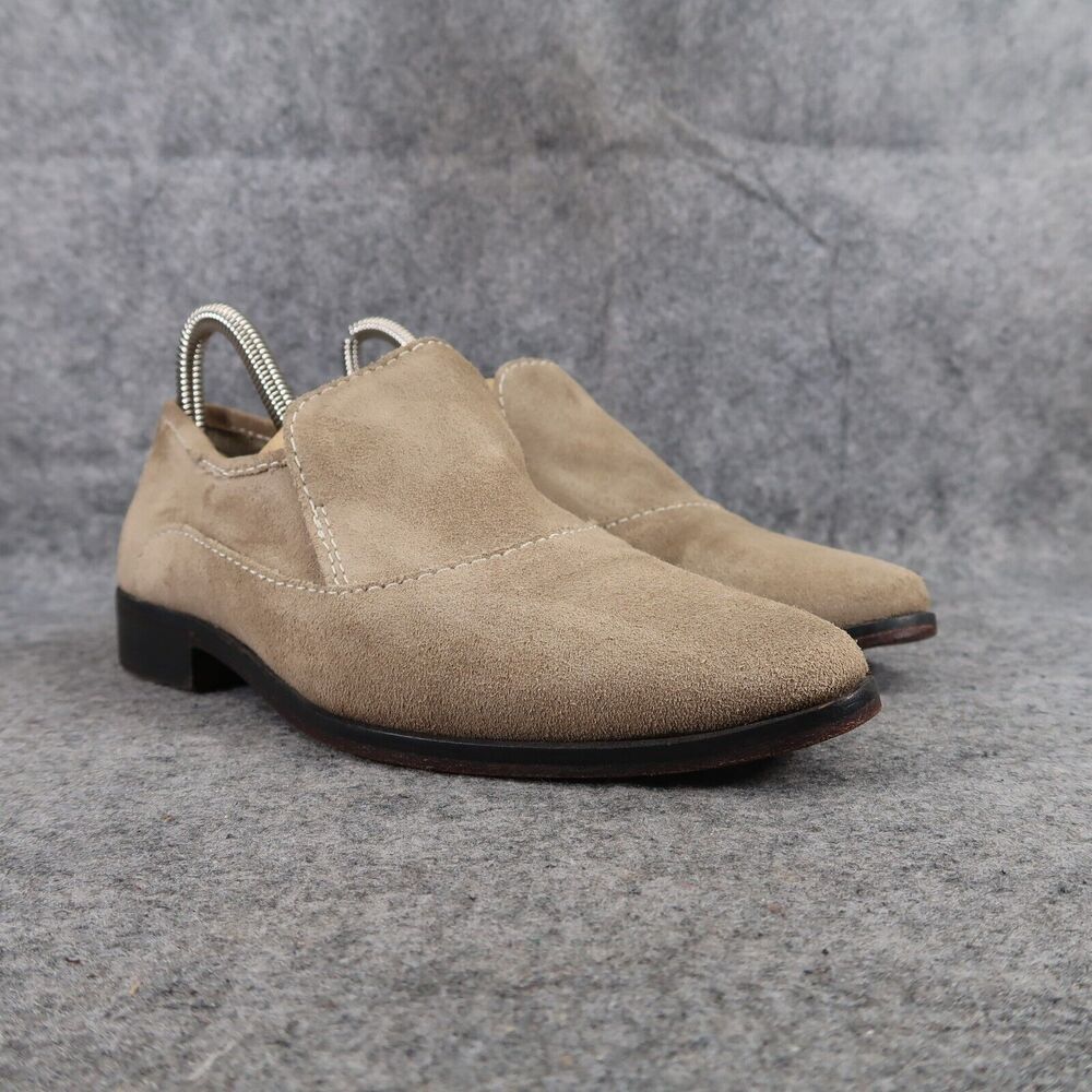 Free People Shoes Women 36.5 Bootie Loafer Leather Slip On Brady Career Boho Tan